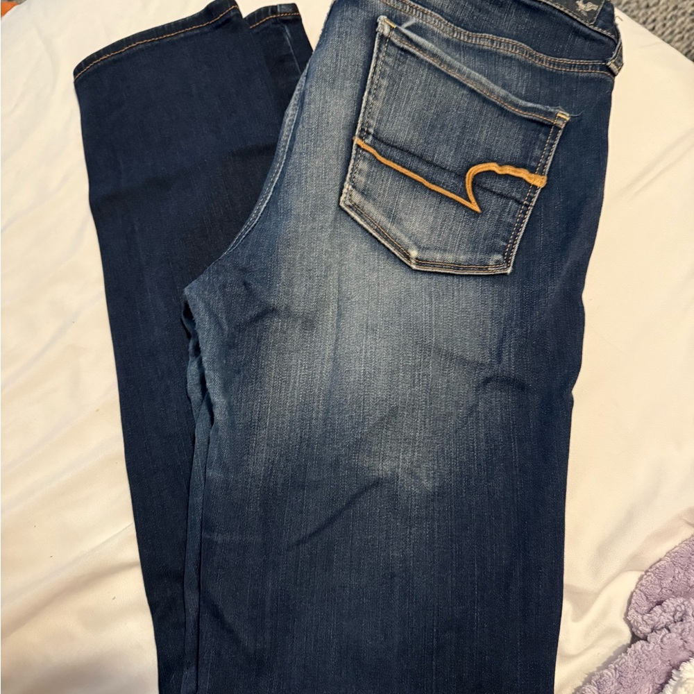 American Eagle Outfitters Dark Blue Skinny Jeans